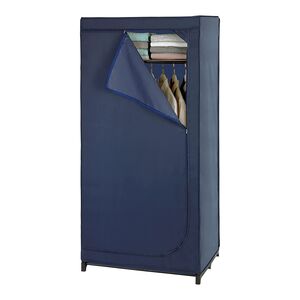 Wenko Portable Business Wardrobe with Shelf Dark Blue Wenko Portable Business Wardrobe with Shelf Dark Blue